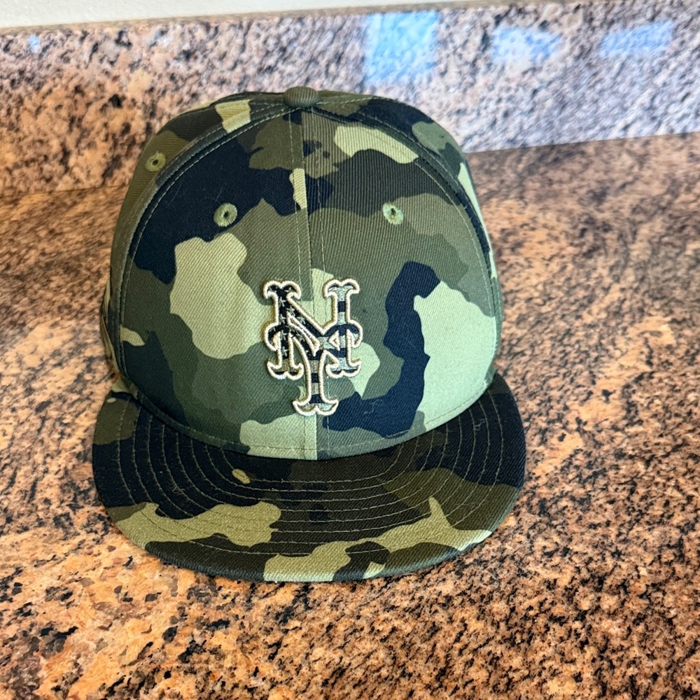 New York Mets Camouflage Pattern Baseball Cap